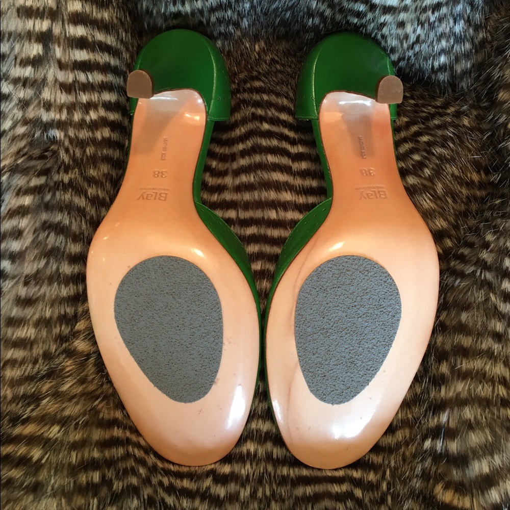 Blay green/silver pumps - Picture 2 of 4