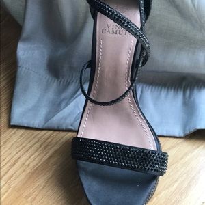 Vince Camuto Sequined Strappy Heel
