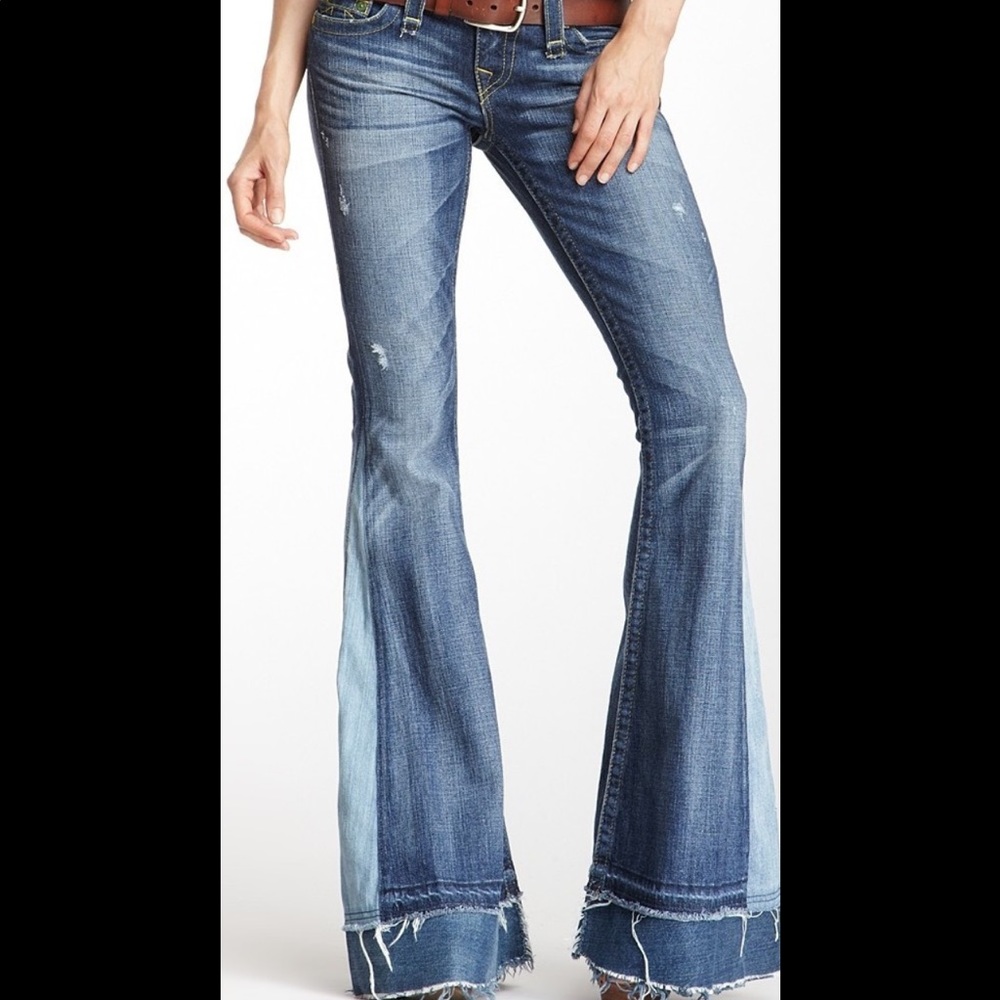 True Religion Carrie Love & Haight Flares Size 27