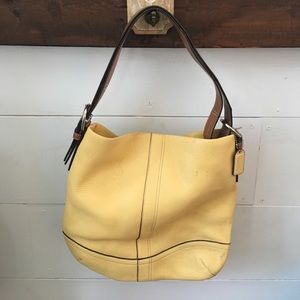 Yellow Coach Shoulder Purse. Hardly used.