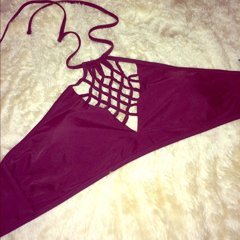 Rue Blue halter bikini top