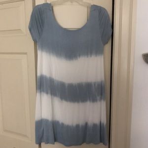 A loose, comfortable tie dye dress