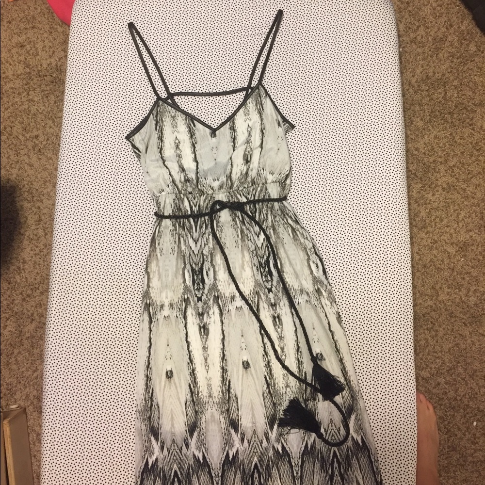 Ark & co. Strappy back maxi dress with tie waist