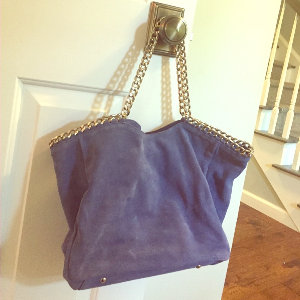 Beautiful Cornflower Blue Stuart Weitzman Purse - image 1