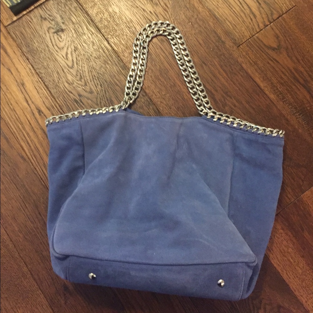 Beautiful Cornflower Blue Stuart Weitzman Purse - image 3