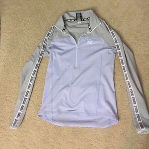 pink/VS lavender work out half zip