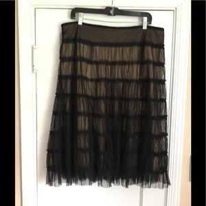 BLACK & NUDE TULLE SKIRT🎉🎊 SZ 16