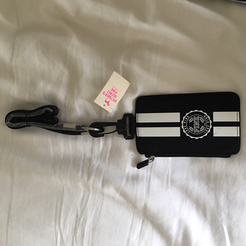 VS pink lanyard/ wallet
