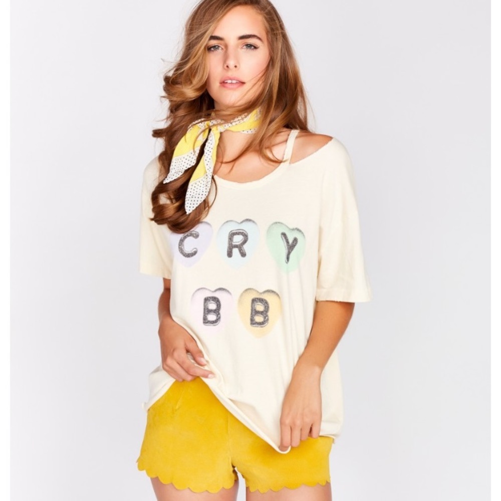 Wildfox Cry BB Alumni Tee Size Small
