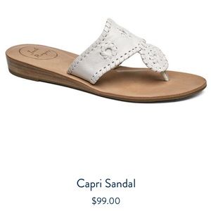 JACK ROGERS white sandals