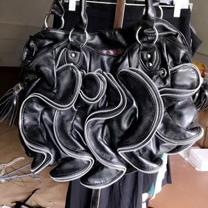 Zipper Frilled French purse