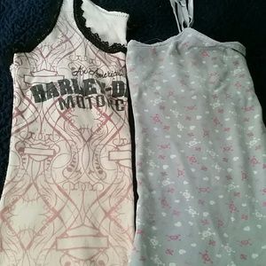 Harley Davidson tank and skull tanktop