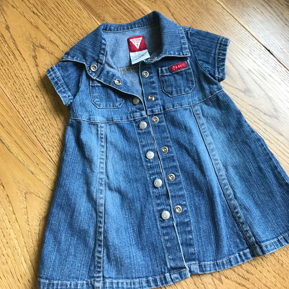 Guess Baby denim snap dress