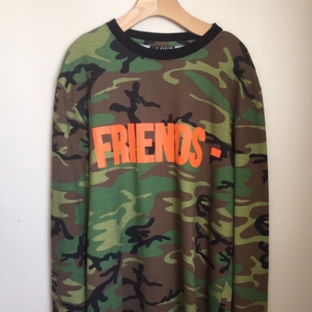Vlone Camo Long Sleeve tee