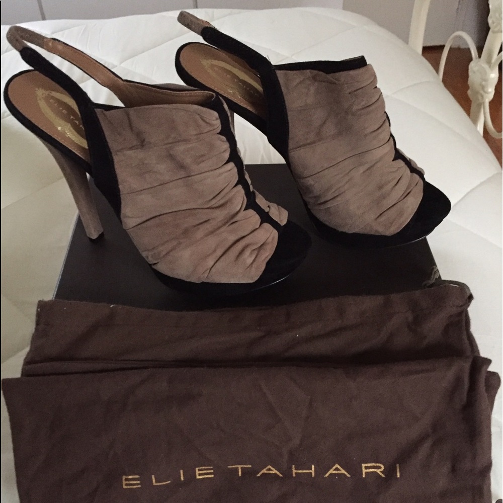 Brand New Elie Tahari Open Toed Heels SZ 9 1/2 $100