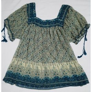 Plus size bohemian blouse