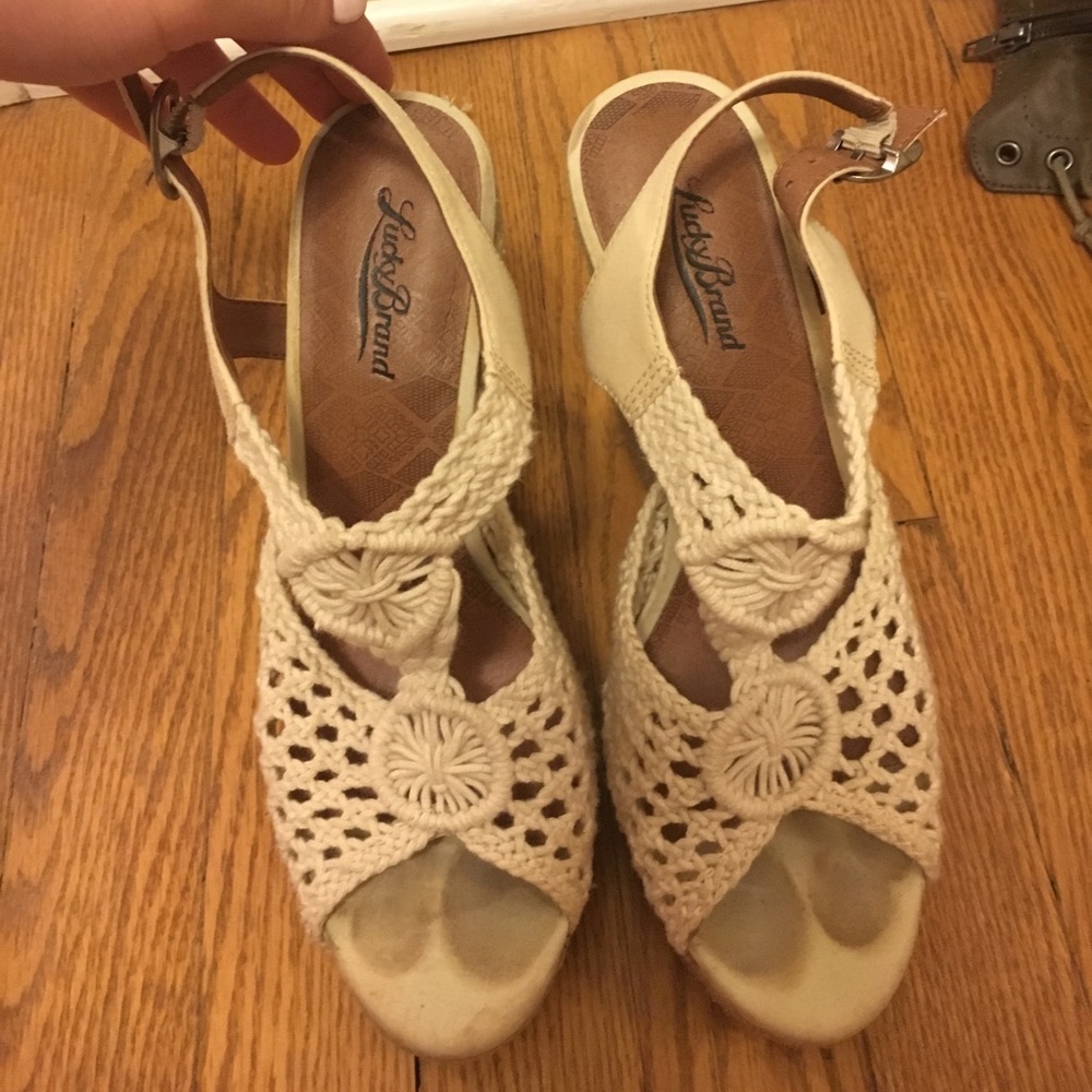 Lucky Brand Woven Wedges