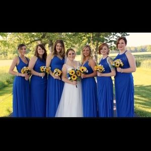 David's Bridal Bridesmaid Dress in color Horizon