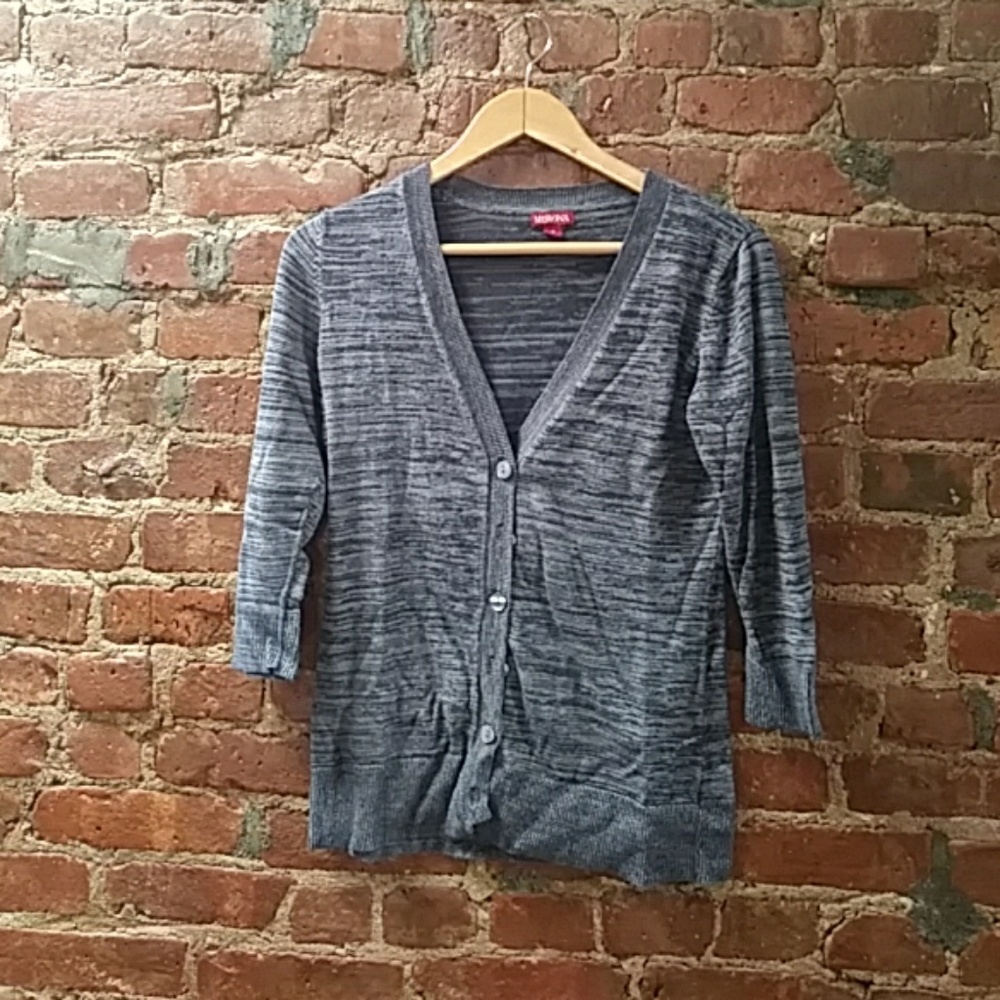 Grey Merona 3\4 sleeve cardigan