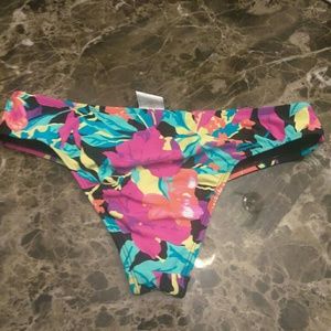 Roxy swim floral vibrant bikini bottom size L