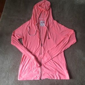 Pink zip up hoodie