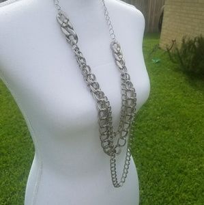 Silver Layered Necklace
