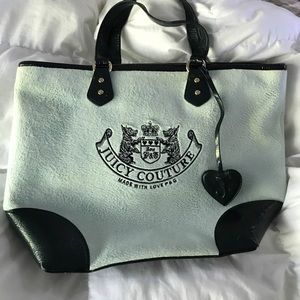 Juicy Couture Velvet Turquoise Tote bag
