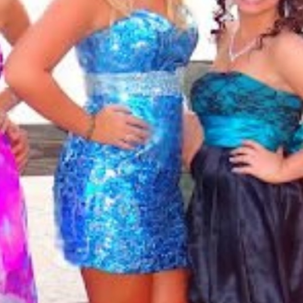 PROM Dress and shoes, by Night Moves size 12 and 9