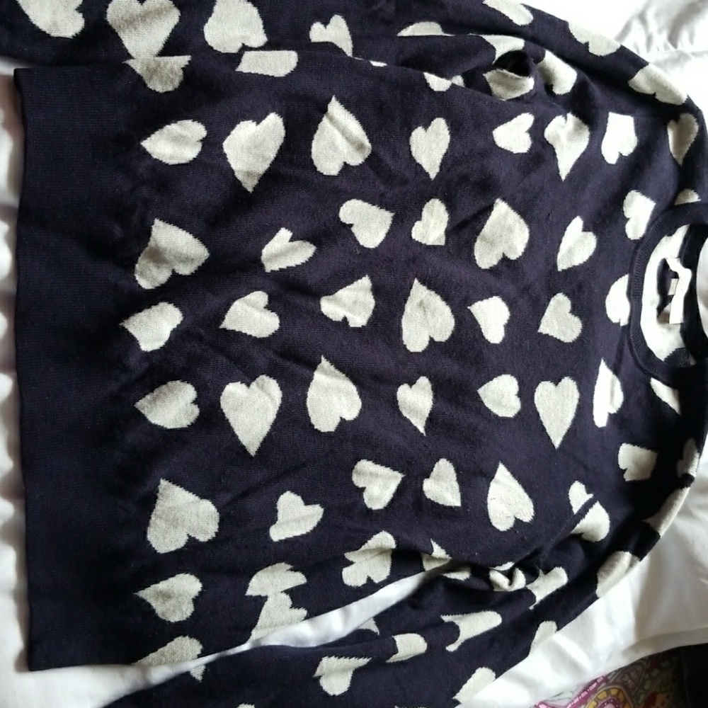 Sweater with hearts