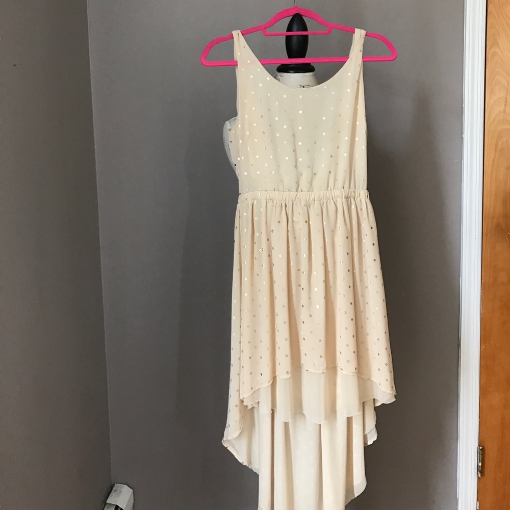 High low dress with open back