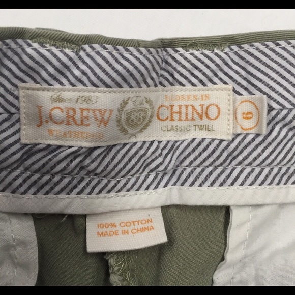 J. Crew Olive Green Chino Shorts - Picture 3 of 3