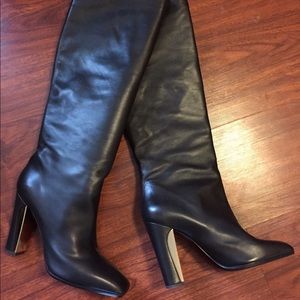 Salvatore Farragamo Knee High Leather Boot SZ 9 1/2