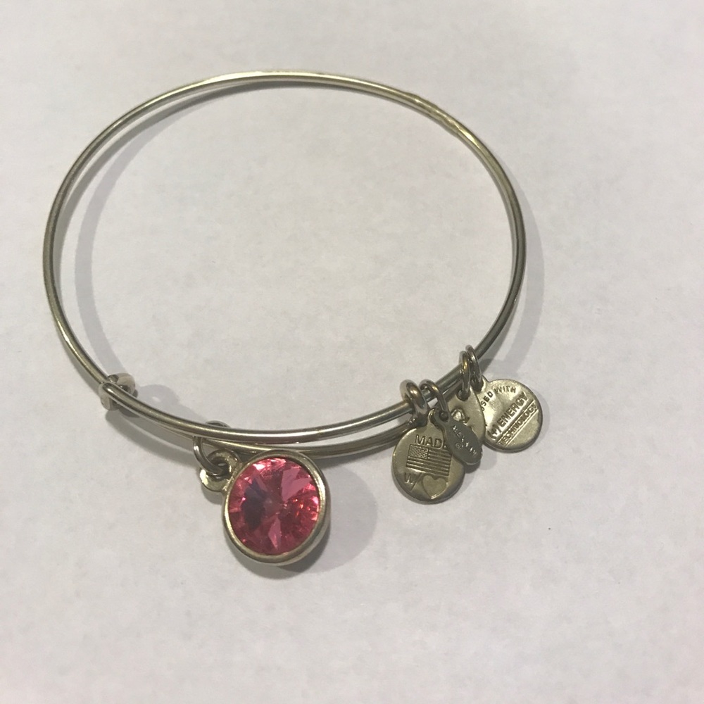 Alex & Ani Pink Gemstone Bangle