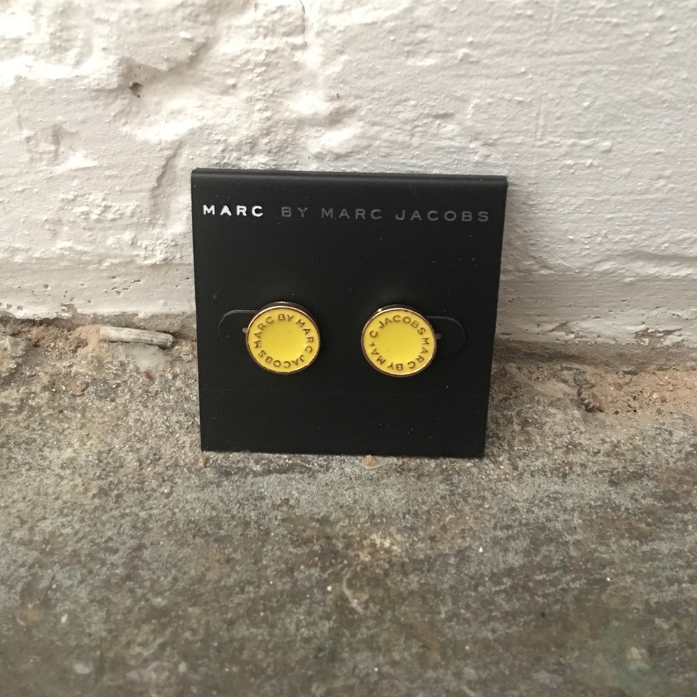 Yellow and gold Marc by March Jacobs studs!
