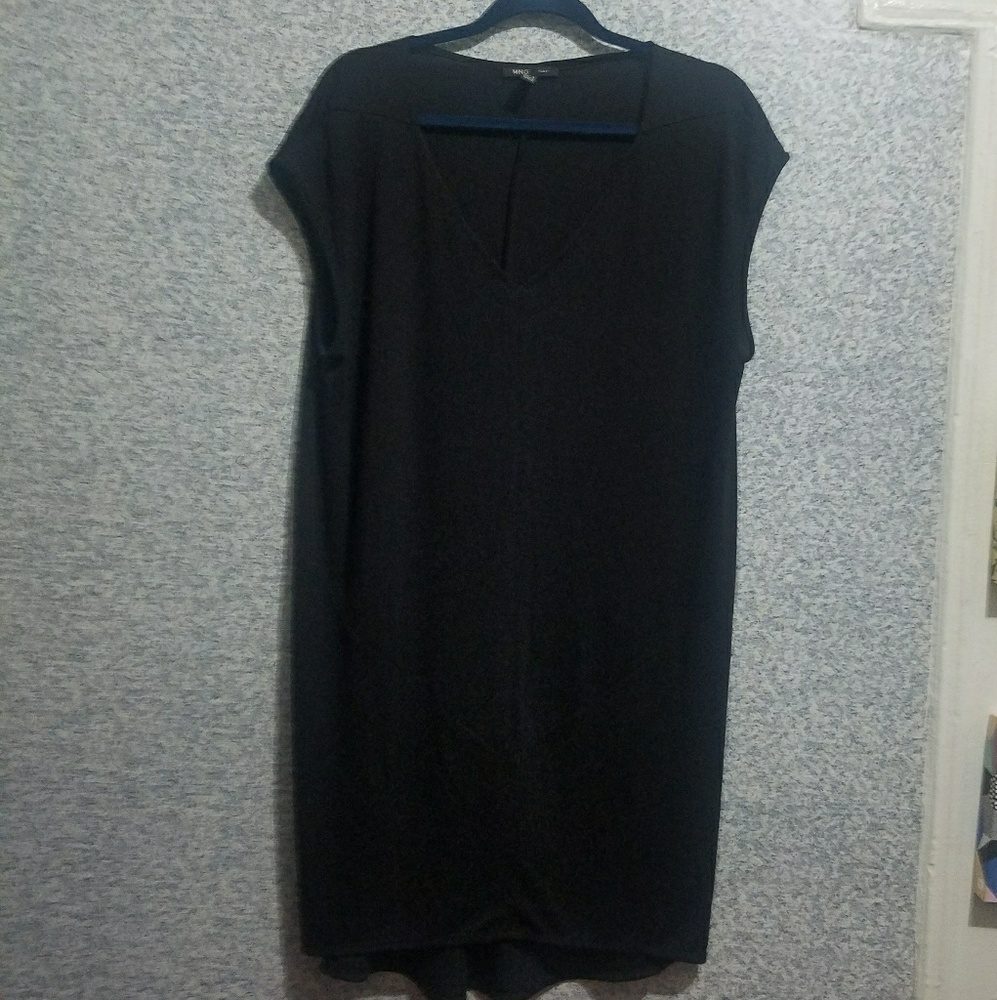 Mango Black Oversized Dress