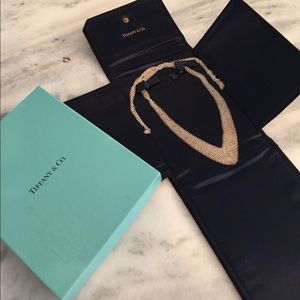 Tiffany Elsa Peretti Silver Mesh Bib Necklace