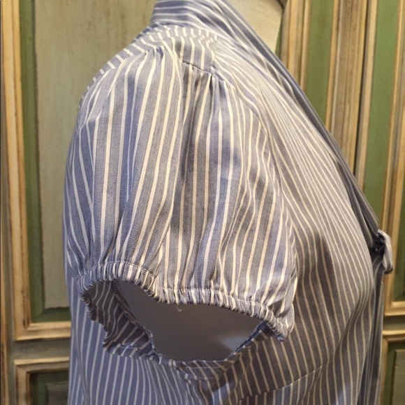 Pinstripe Dress Shirt Bow Detail 🎀 THE LIMITED - Picture 7 of 8