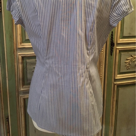 Pinstripe Dress Shirt Bow Detail 🎀 THE LIMITED - Picture 2 of 8