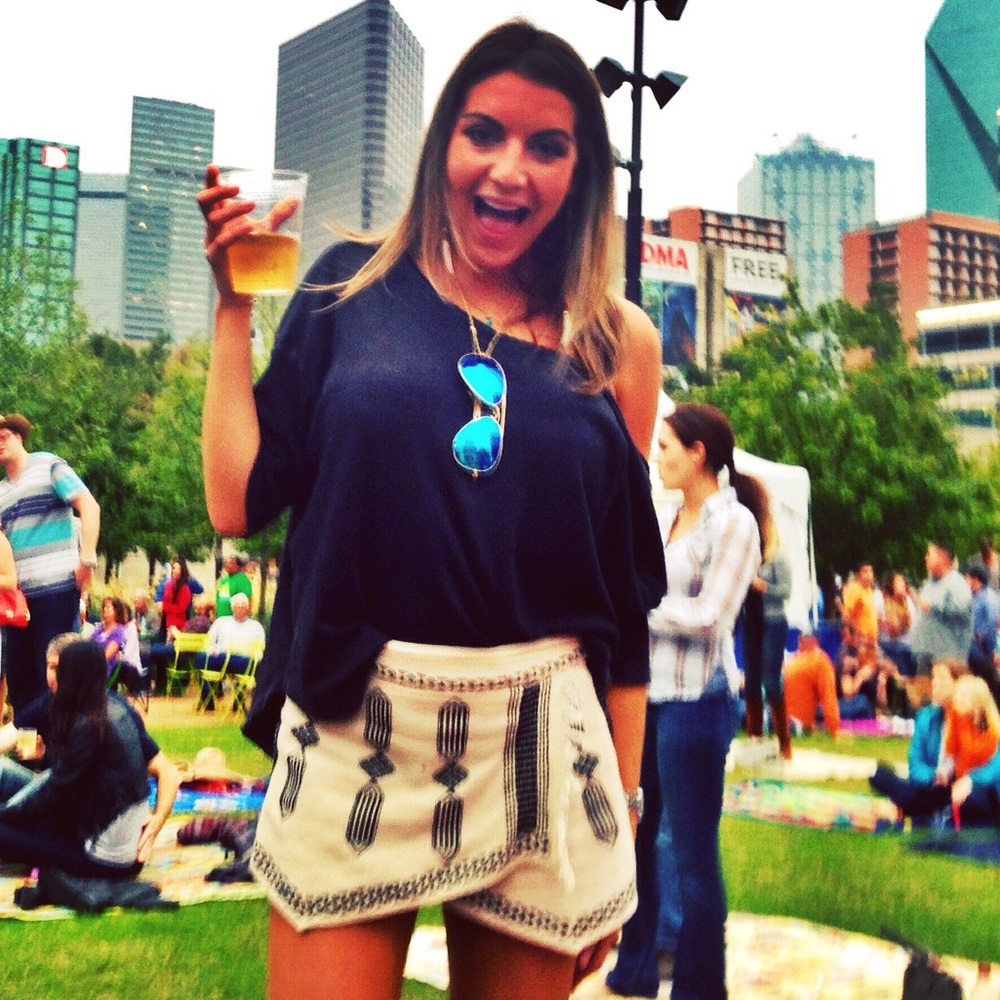 Free People embroidered skirt