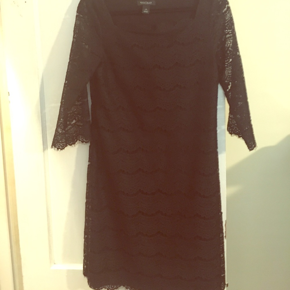 Black lace dress
