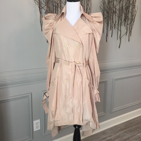 Anthropologie Jackets & Blazers - Anthro- Hazel-Ruffle Sleeve Trench Coat