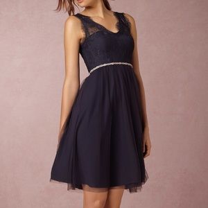 BHLDN Lina Dress in Navy