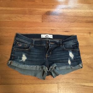 Holister blue jean shorts