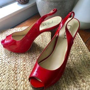 RSVP Platform Peep Toe Heels