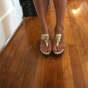 BCBG wedge sandals