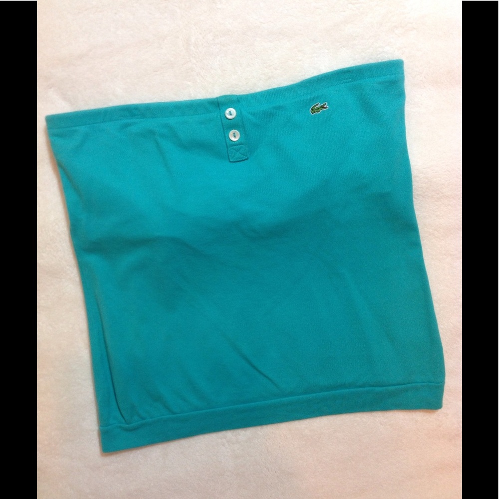 Lacoste Strapless Cotton Top. 40/M