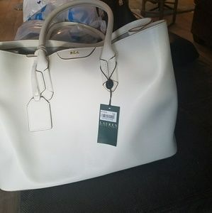 Off white Ralph Lauren Leather Bag