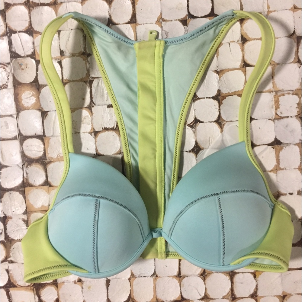 VS Razor back zip Bikini top - very good condition