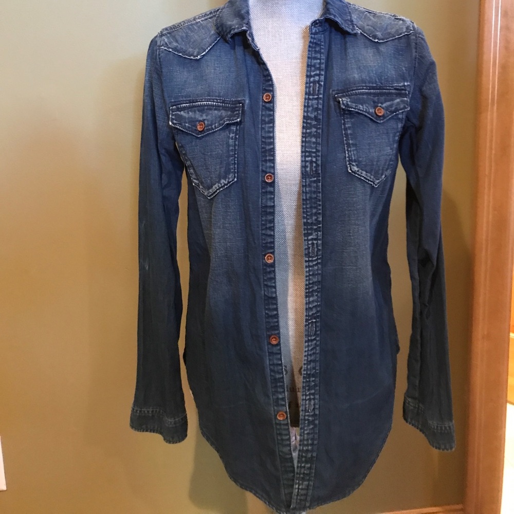 Button down jean shirt