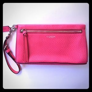 Pink Coach Wristlet